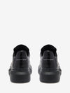 Oversize Sneaker in Black White Crocodile