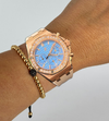 Royal Oak Offshore 37mm RosÃ©gold Diamond Set Bezel