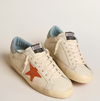 Super-Star Men's with crocodile-print star and silver-blue "LAST PIECES" tag