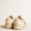 Super-Star in nappa leather with red star and cream leather heel tab "LAST PIECES"