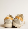 Super-Star with green suede star and yellow crocodile leather heel tab "LAST PIECES"