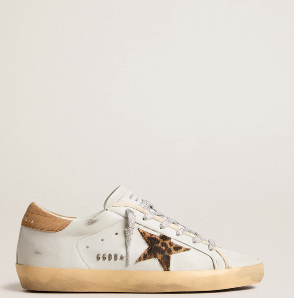 Super-Star in nappa leather with pony skin star and suede heel tab "LAST PIECES"
