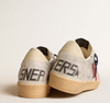 Ball Star in laminated suede with suede star and leather heel tab