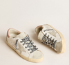 Super-Star with ice suede star and pink lizard print heel tab