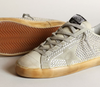 Super-Star Donna in white nubuck and Swarovski crystals