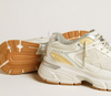 Lightstar Women's White Leather and Mesh and White Star