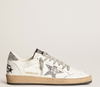 Ball Star Woman in nappa with white star and glitter heel