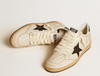 Ball Star Men with black leather star and green leather heel
