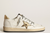 Super-Star Donna in white nubuck and Swarovski crystals