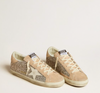 Super-Star in silver glitter with leather star and heel tab
