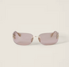 Miu Miu Logo sunglasses with bronze lenses