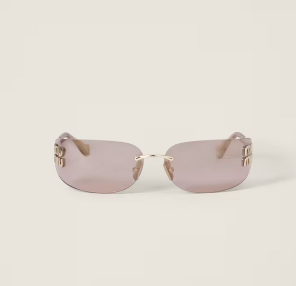 Miu Miu Logo sunglasses with bronze lenses