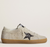 Super-Star Women's ice grey suede with silver glitter star and leather heel tab