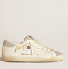 Super-Star LTD Women's white leather with Swarovski micro crystal inserts