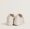 Super-Star LTD in pink leather with silver laminated leather star and pink leather heel tab