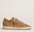 Ball Star Women's sneaker with perforated upper in tobacco-colored suede and tone-on-tone star