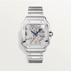 Santos de Cartier Skeleton Watch Large Steel Manual
