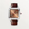 Santos-Dumont XL Platinum Brown Alligator Manual