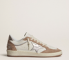 Stardan in nappa with silver laminated leather star and pink suede heel tab