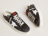 Stardan in black nubuck and mesh with gray leather star and heel tab "LAST PIECES"