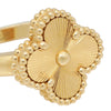 Van Cleef &amp; Arpels 18K Yellow Gold Vintage Alhambra Ring 53 