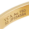 Van Cleef &amp; Arpels 18K Yellow Gold Vintage Alhambra Ring 53 