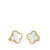 Van Cleef &amp; Arpels 18K Yellow Gold MOP Vintage Alhambra Earrings