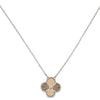 Van Cleef &amp; Arpels 18K Rose and White Gold Diamond Vintage Alhambra 2024 Holiday Pendant