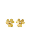 Van Cleef &amp; Arpels 18K Yellow Gold Diamond Small Model Frivole Earrings