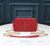 YSL MINI BAG IN RED MATELASSÉ