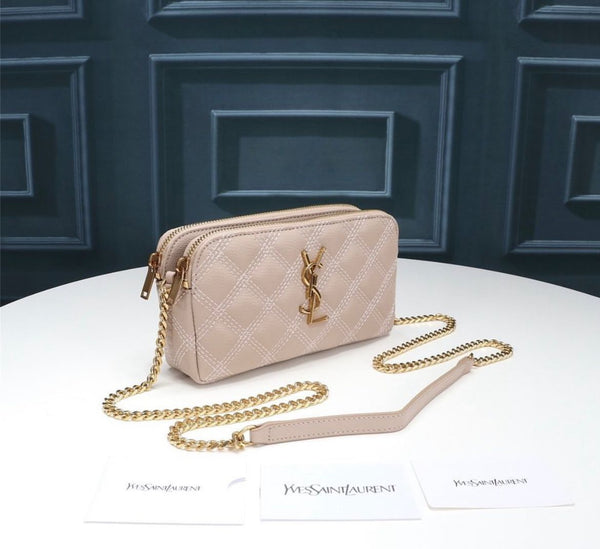 YSL MINI BAG IN PINK MATELASSÉ