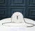 YSL ROUND VINYLE CAMERA BAG IN WHITE LEATHER