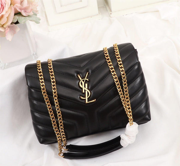 YSL LOULOU SMALL BAG IN QUILTED LEATHER "Y"