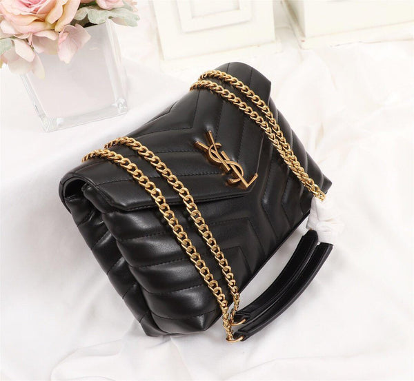 YSL LOULOU SMALL BAG IN QUILTED LEATHER "Y"