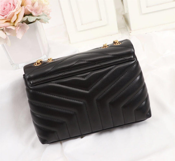 YSL LOULOU SMALL BAG IN QUILTED LEATHER "Y"
