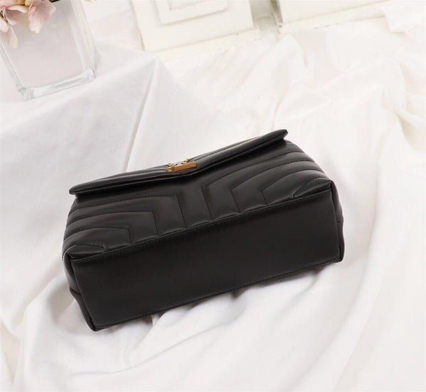 YSL LOULOU SMALL BAG IN QUILTED LEATHER "Y"