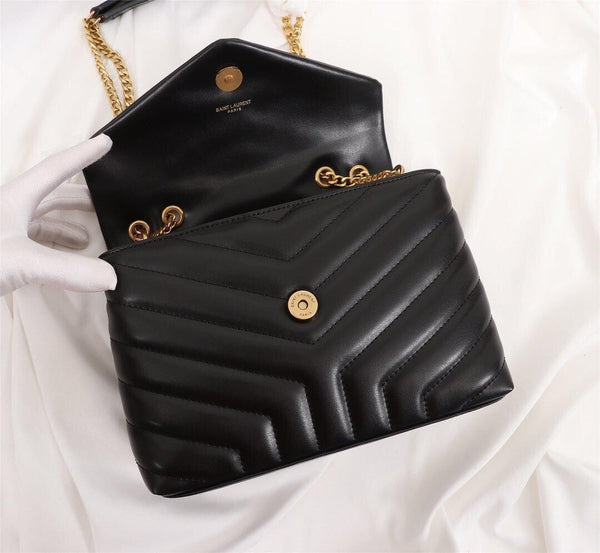 YSL LOULOU SMALL BAG IN QUILTED LEATHER "Y"