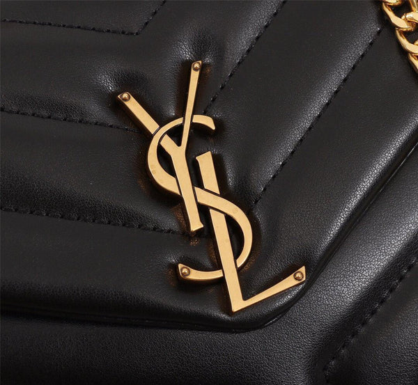 YSL LOULOU SMALL BAG IN QUILTED LEATHER "Y"
