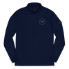adidas x Genuine Authentic Brand Embroidered Logo Quarter Zip Pullover