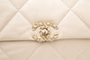 Chanel 19 Large Light Beige Handbag