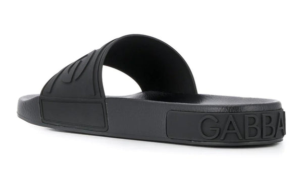 Dolce &amp; Gabbana embossed logo slides 