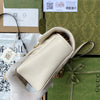 GG MARMONT MEDIUM SHOULDER BAG METELASSE' WHITE