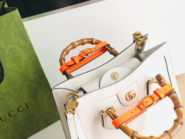 GUCCI DIANA PYTHON SHOPPING BAG MEDIUM SIZE