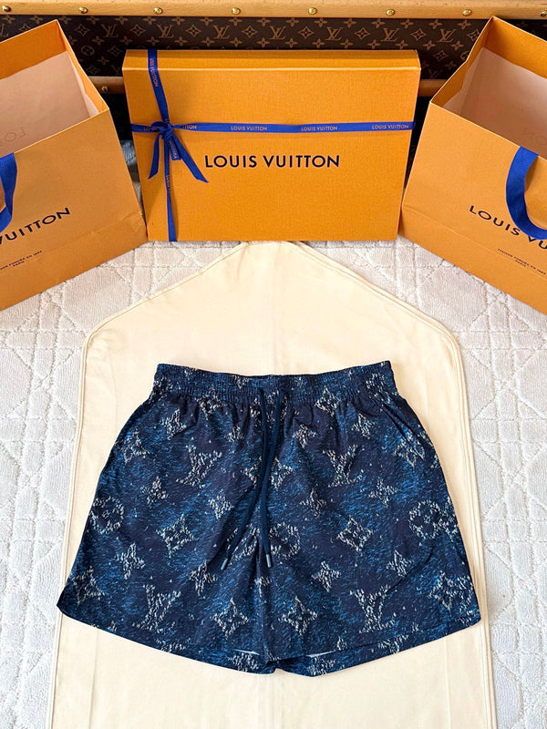 LV 25 Starry Sky Print Set Blue Polyamide