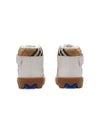 Sneakers alte per bambina Burberry Kids beige a quadri
