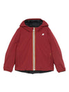 Giubbino per bambino K-Way Kids rosso con toppa con logo