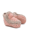 Stivali da neve per neonata Mou Kids rosa con punta tonda