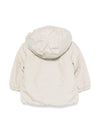 Giacca E.Jack Soft Touch Marmotta per neonato K-Way Kids beige con applicazione con logo sul petto