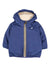 Giacca per neonato K Way Kids blu con cappuccio e fodera in pile
