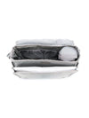 Borsa fasciatoio per neonati Emporio Armani Kids grigio con logo argento